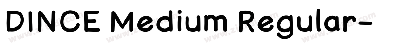 DINCE Medium Regular字体转换